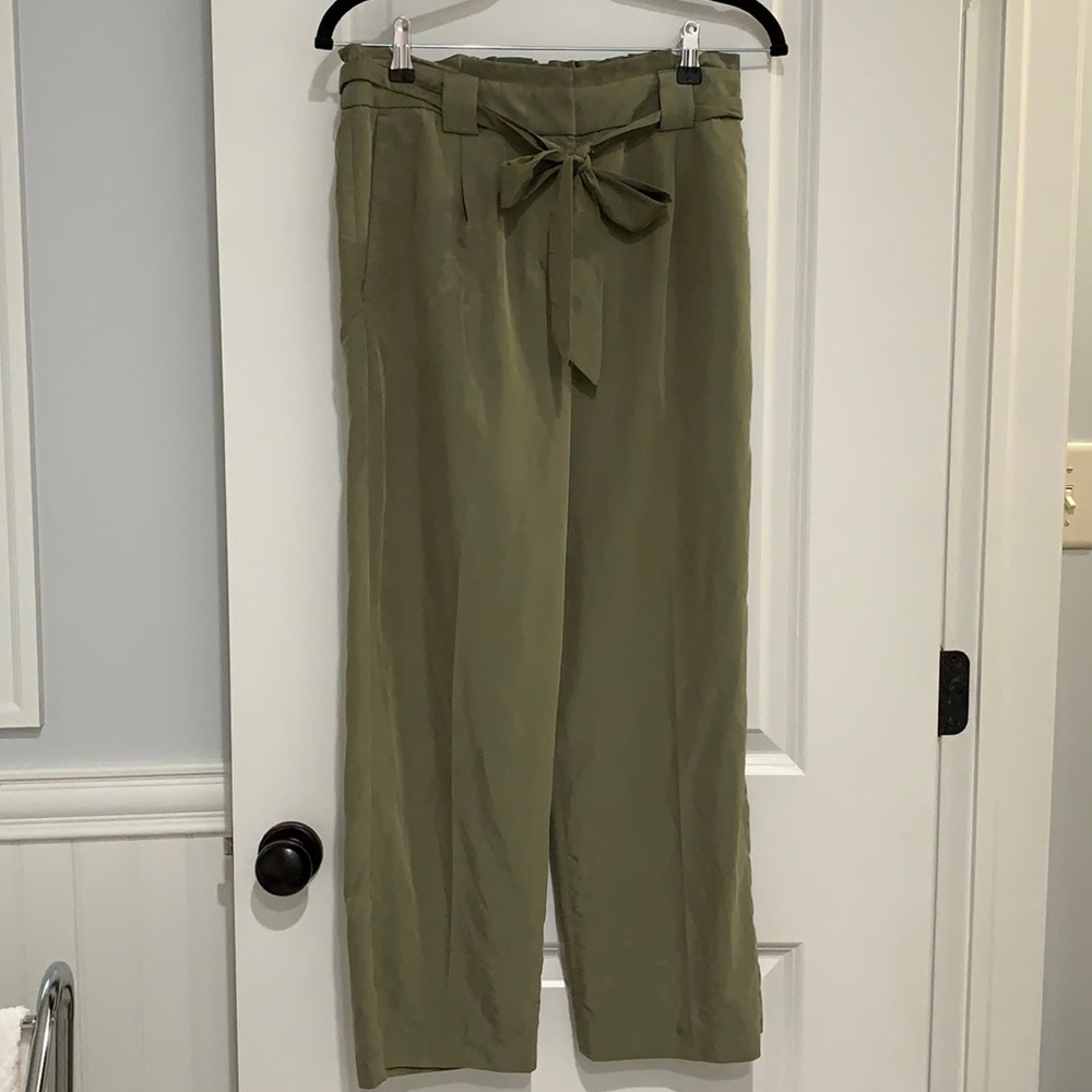 Green high waisted Express Pants (Small/Petite)